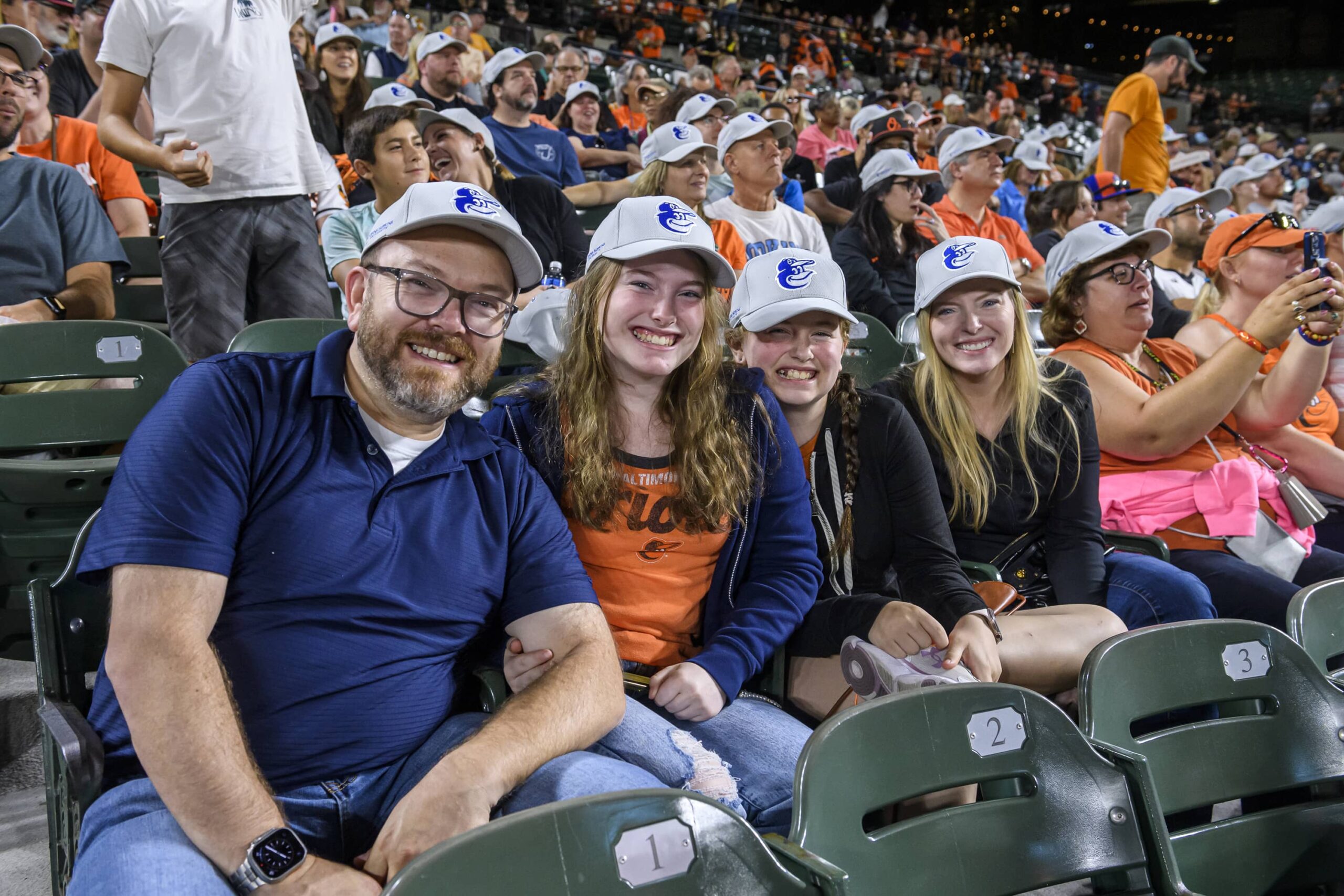 Hopkins community enjoying a baseball game at Nationals Park