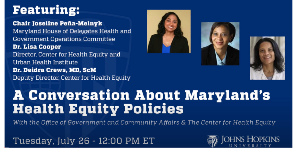 A Conversation about Maryland’s Health Equity Policies Featured Image
